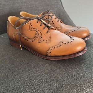 The Office of Angela Scott Classic Brown Leather Women’s Brogues size 38